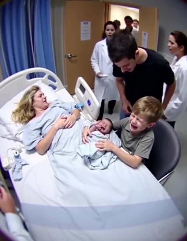 As his brother held him for the first time, the baby—believed to be stillborn—let out an unexpected, powerful cry.